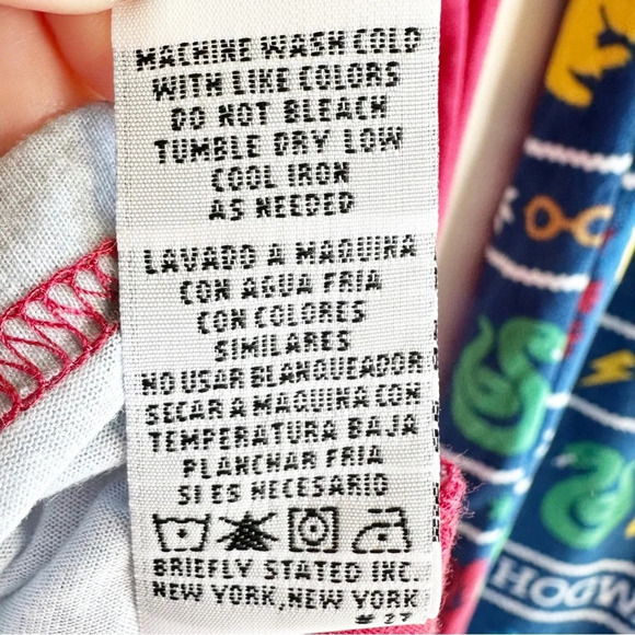 Mens Hogwarts Is My Home Pajamas Size XL Tall Harry Potter Sleepwear Wizarding - Picture 7 of 12